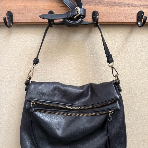 Handbags - Margo New York Black soft Leather Shoulder Bag